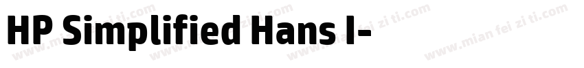 HP Simplified Hans I字体转换